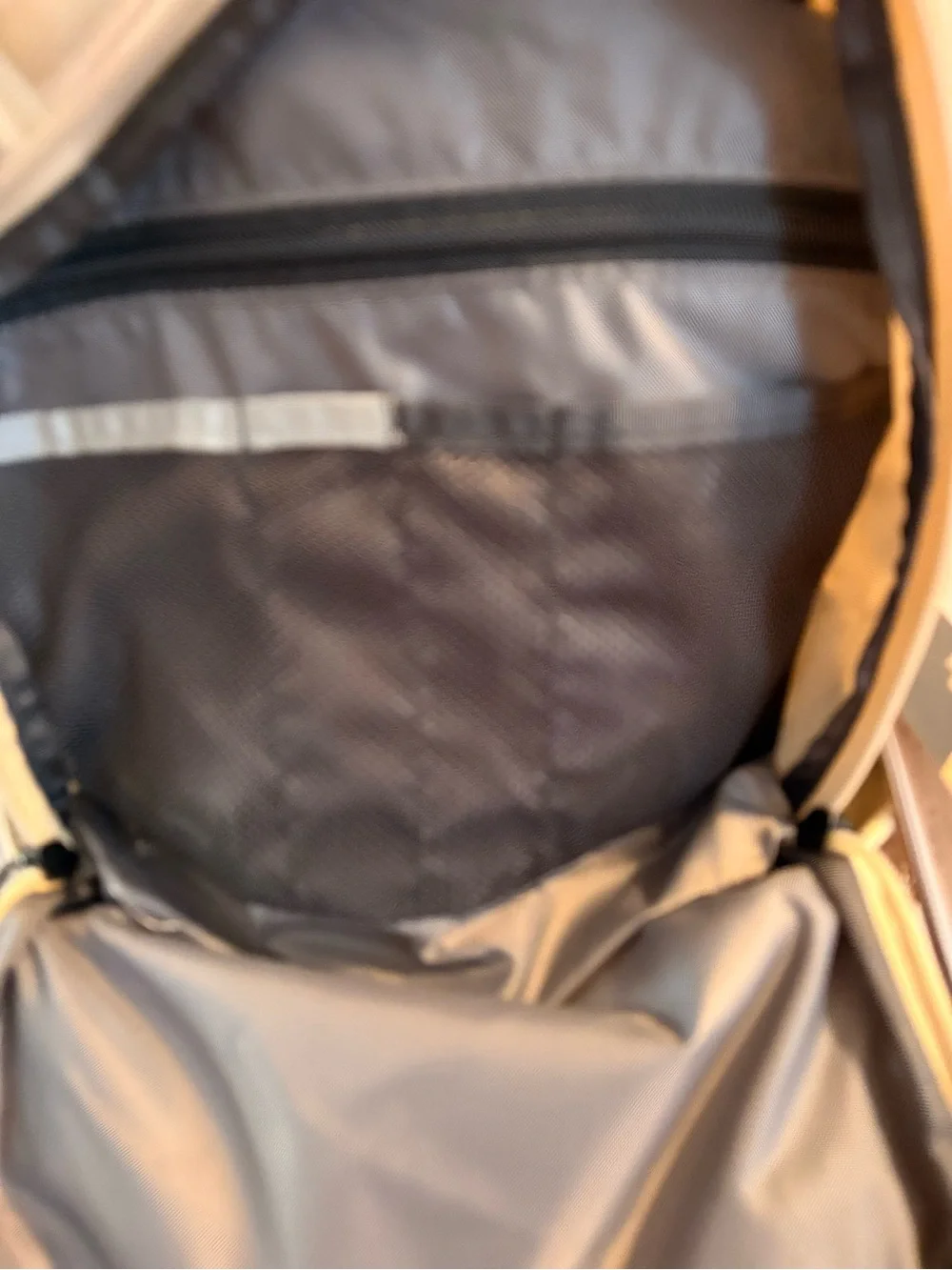 The North Face sleek cream